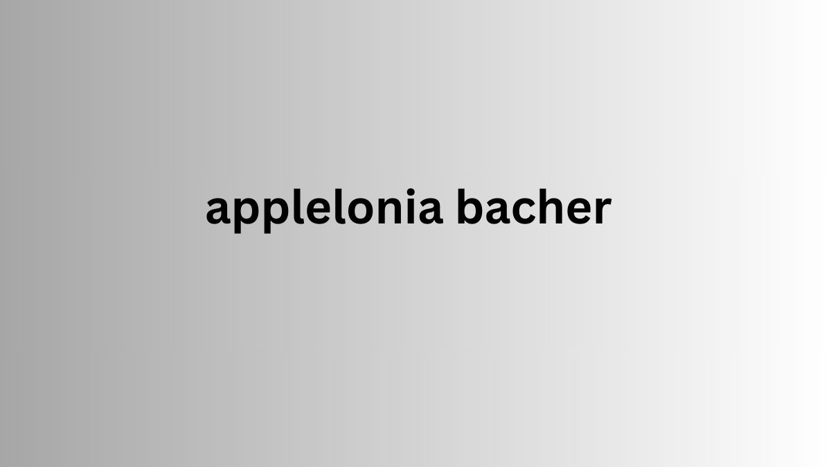 applelonia bacher